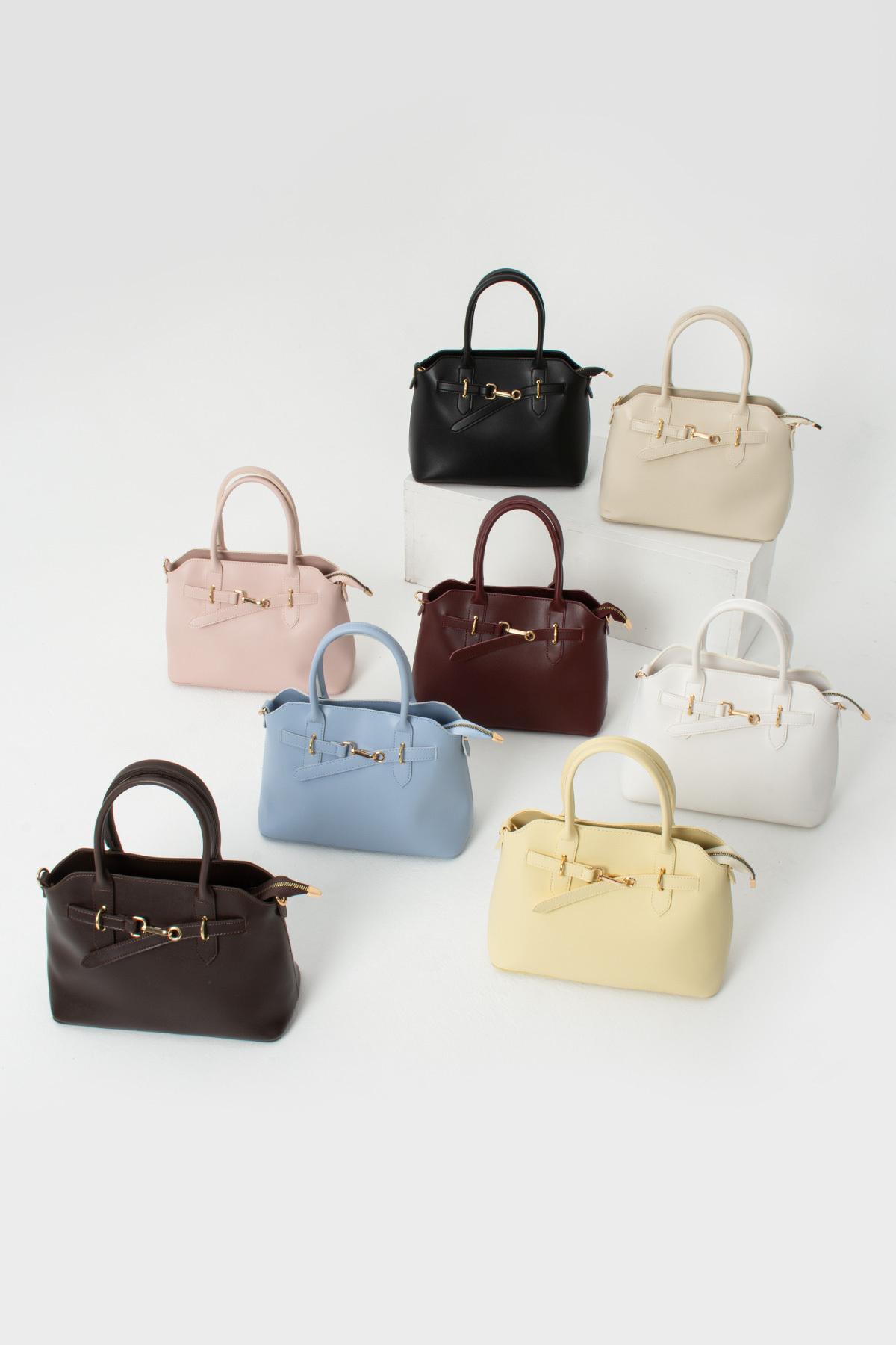 cocy-col HİLDA MODEL BEBE MAVİSİ KADIN EL VE OMUZ ÇANTASI görsel 3
