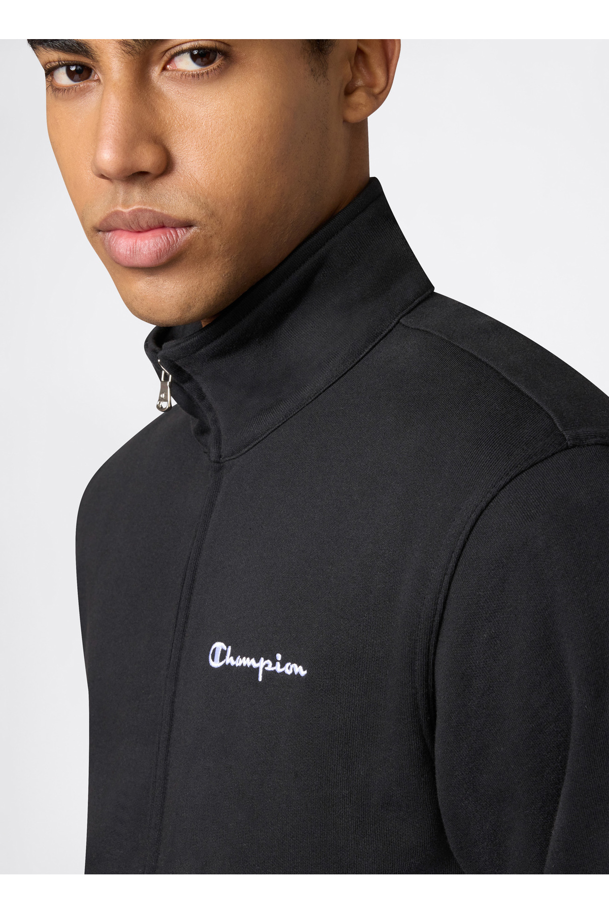 Champion 222167-KK001 Full Zip Sweatshirt Siyah Erkek Zip Ceket görsel 3