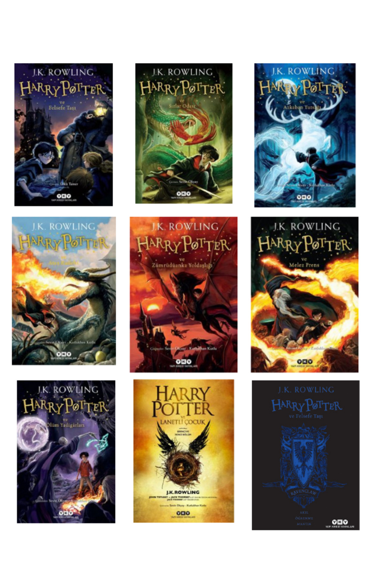 Yapı Kredi Yayınları Harry Potter Serisi - Tüm Kitaplar 8+1 (Set