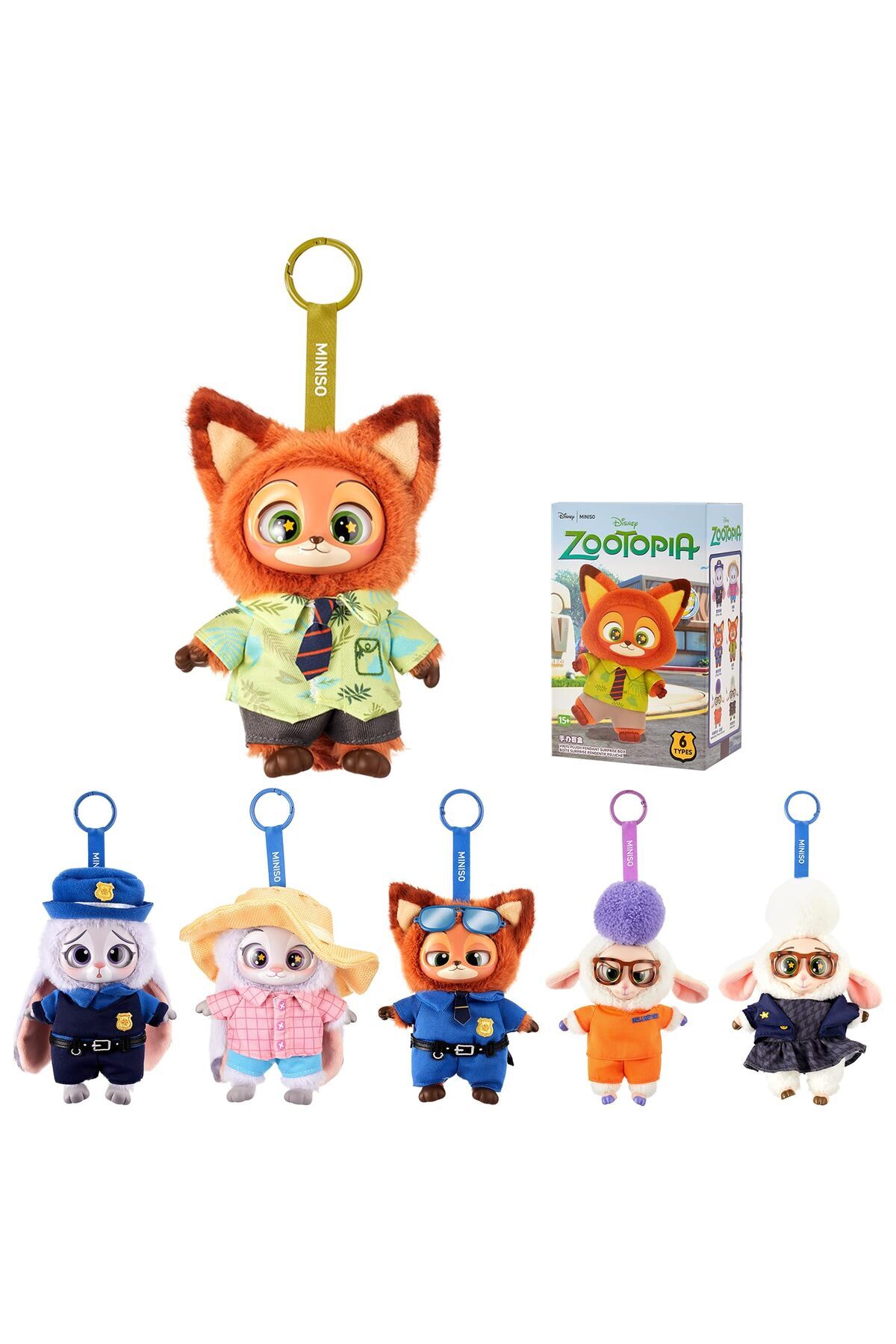Miniso Zootopia Sürpriz Figür Peluş Serisi – Özel Koleksiyonu