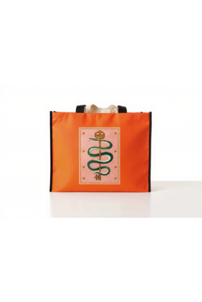 MelsandMano Mono Shoping Bag Kadın Yılan Baskılı Büyük Boy Su Geçirmez Plaj v...