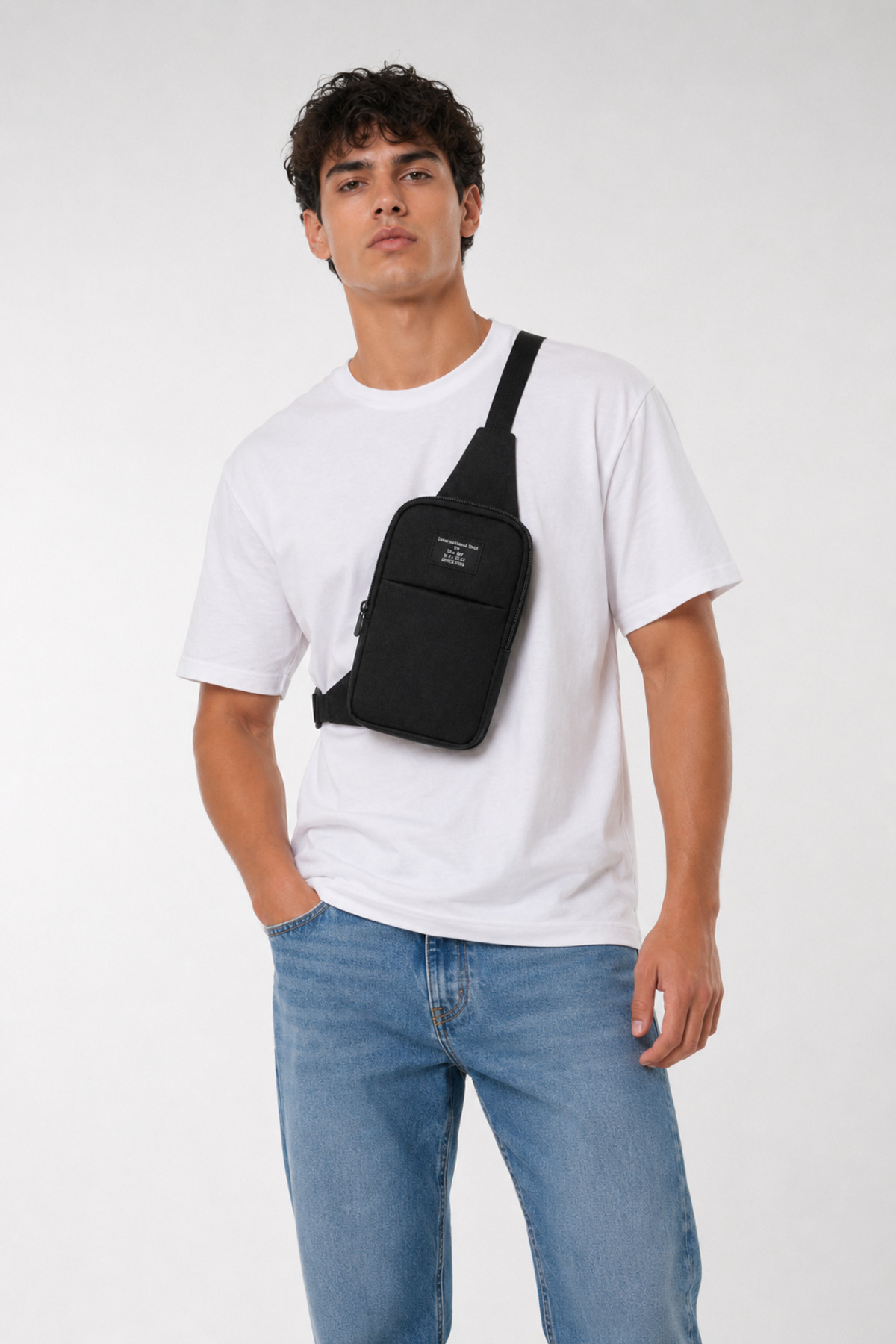 the modawest Unisex Telefon Bölmeli Bel Ve Çapraz Omuz Çanta Göğüs Seyahet Günlük Bodybag görsel 6