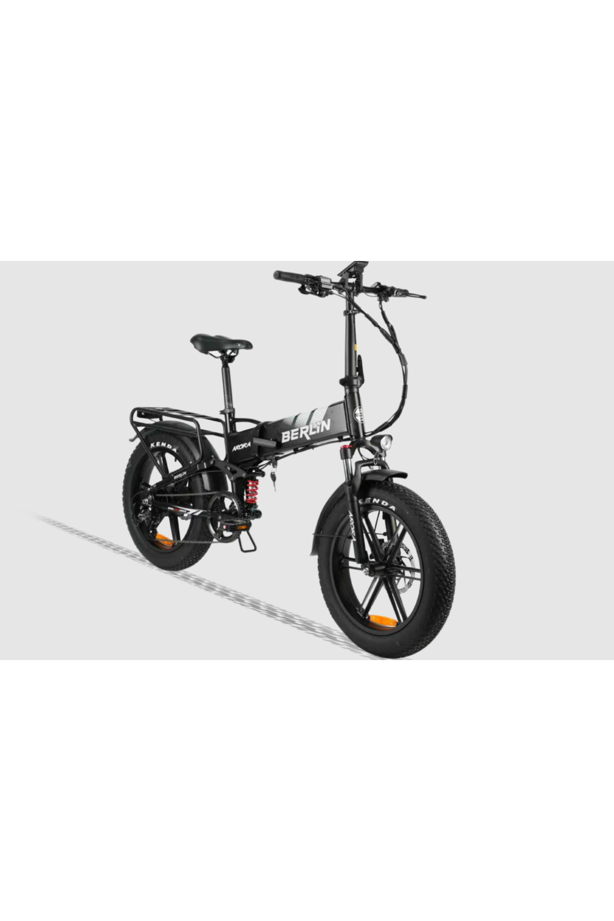 Arora BERLIN 249W Elektrikli Bisiklet 48V13Ah Shimano 8 Vites LCD Göstergeli Katlanabilir Sele
