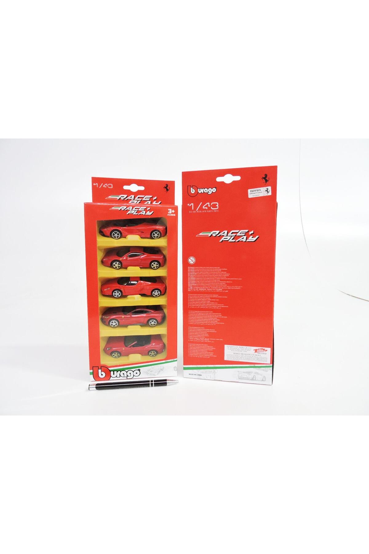 BBURAGO Ferrari Race + Play pachet de 5 1:18 - Preț și recenzii