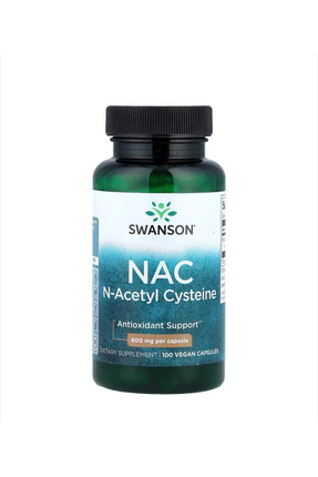 SWANSON NCysteine 600 mg 100 Kapsül – Antioksidan Destek