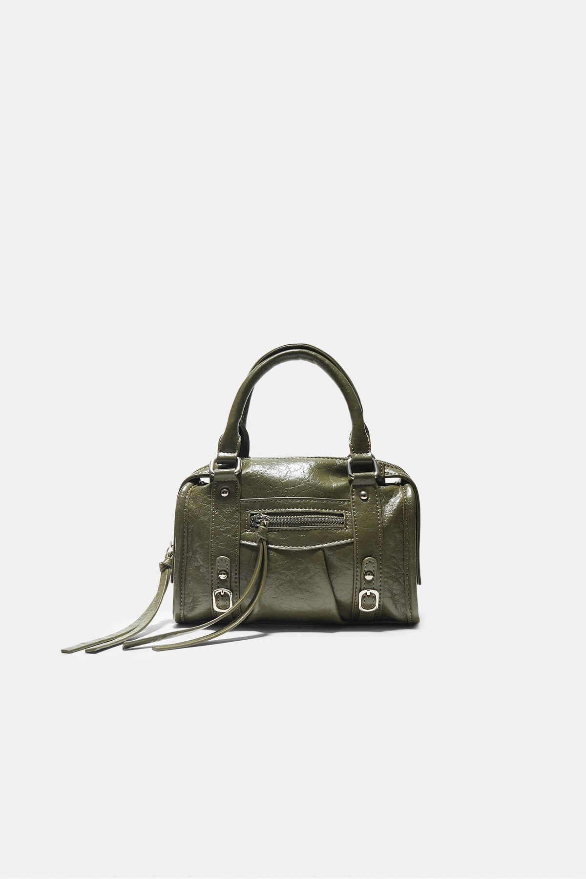 1_org_zoom کیف Stradivarius استرادیواریوس رودوشی نوع بولینگ زیپ دار اورجینال - تصویر 1