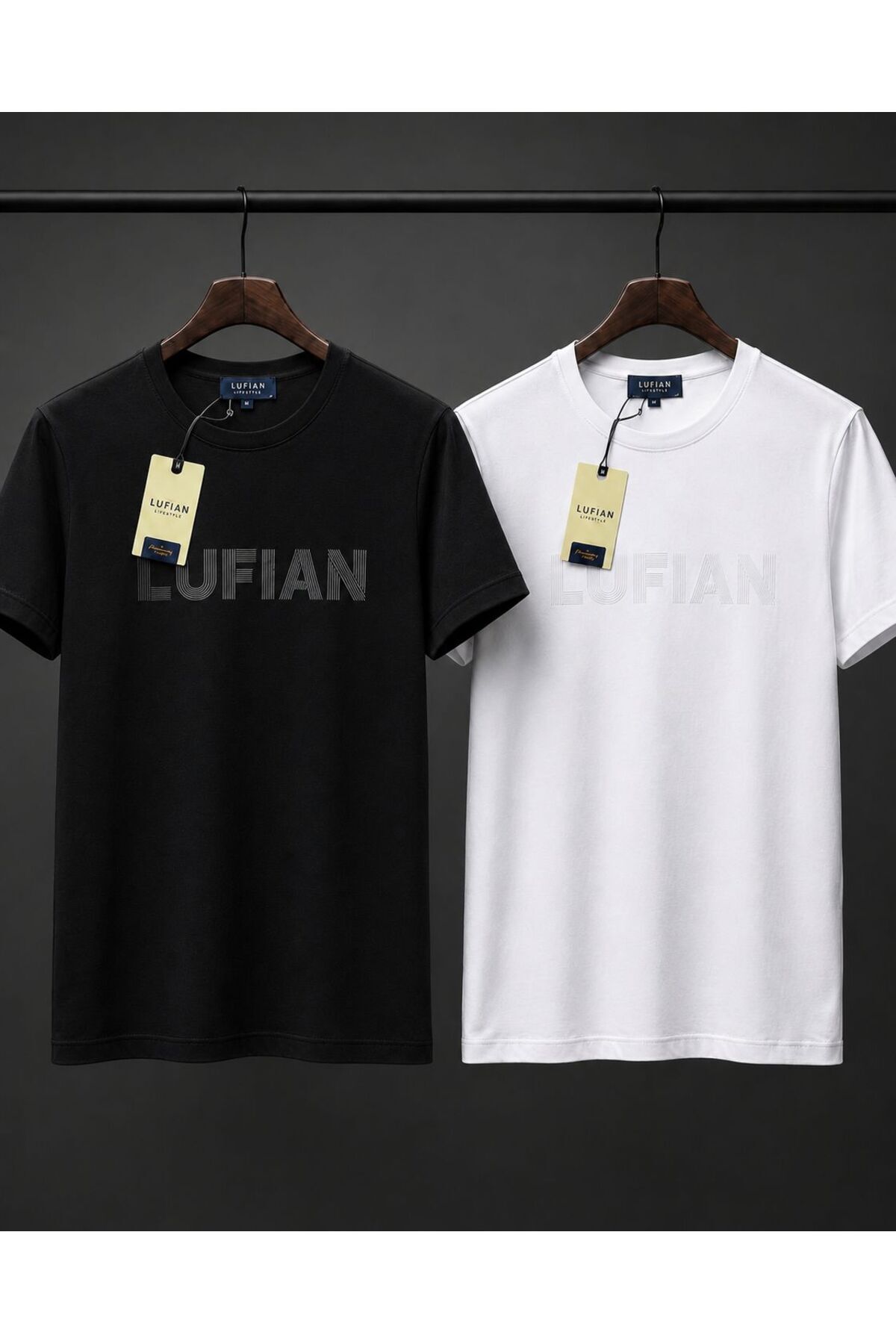 Lufian 2 li avantajlı set erkek yazlık tişört