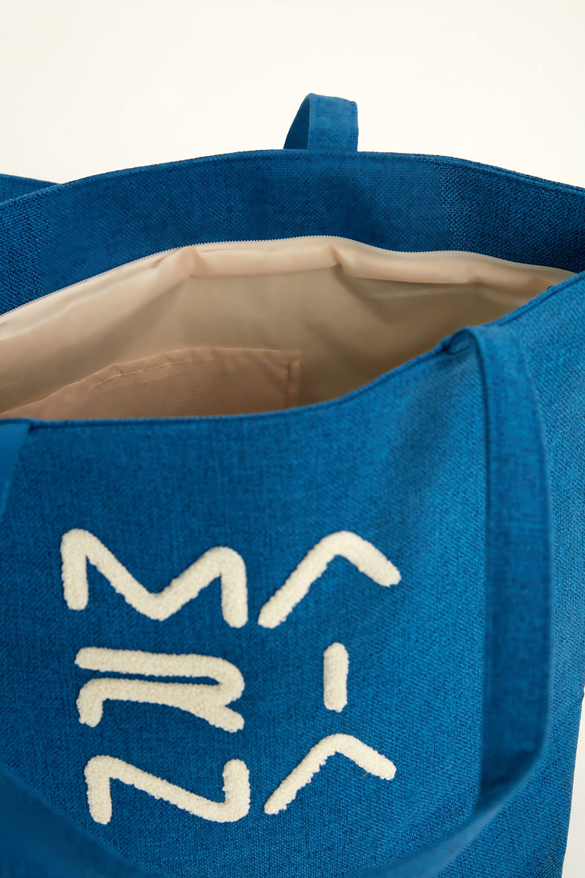 Marina Swimwear Mavi Çanta Nakışlı CA2501-4 görsel 4