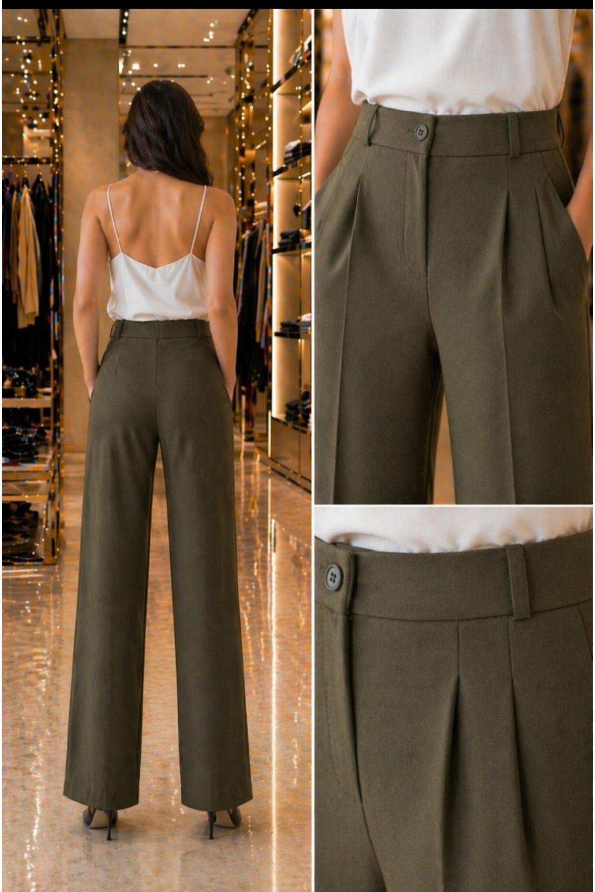 Cemre Collection  Palazzo geniş paça pantolon - Görsel 2