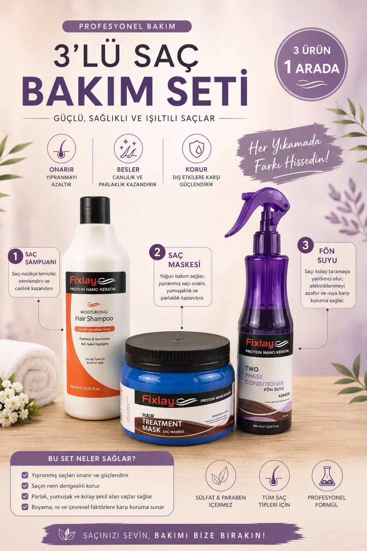 Fixlay SAÇ BAKIM SETİ — FIXLAYSET9999