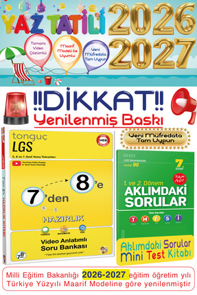 Tonguç Yayınları 7. Sınıf 7'den 8'e Hazırlık Kitabı Tüm Dersler Soru Bankası ...
