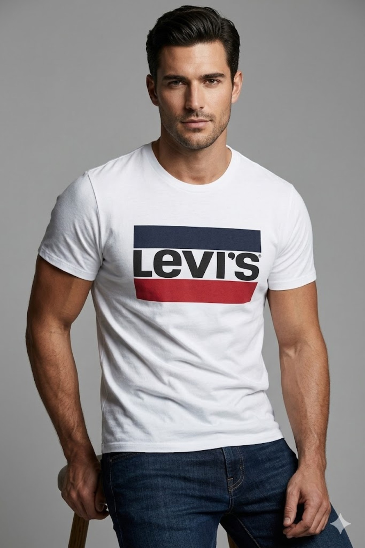 تی‌شرت مردانه یقه گرد، جنس پنبه خالص، سایز استاندارد لیوایز تی شرت Levi's