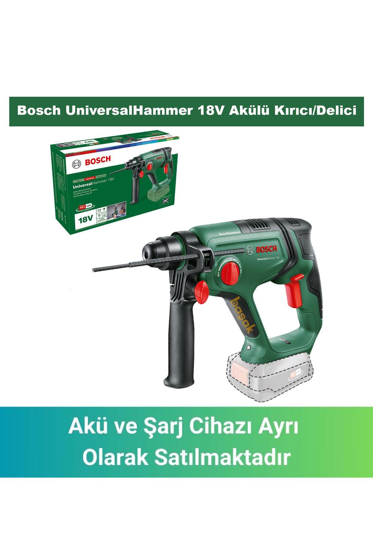 Bosch Universalhammer 18V Akülü Kırıcı Delici (Solo - Aküsüz ...