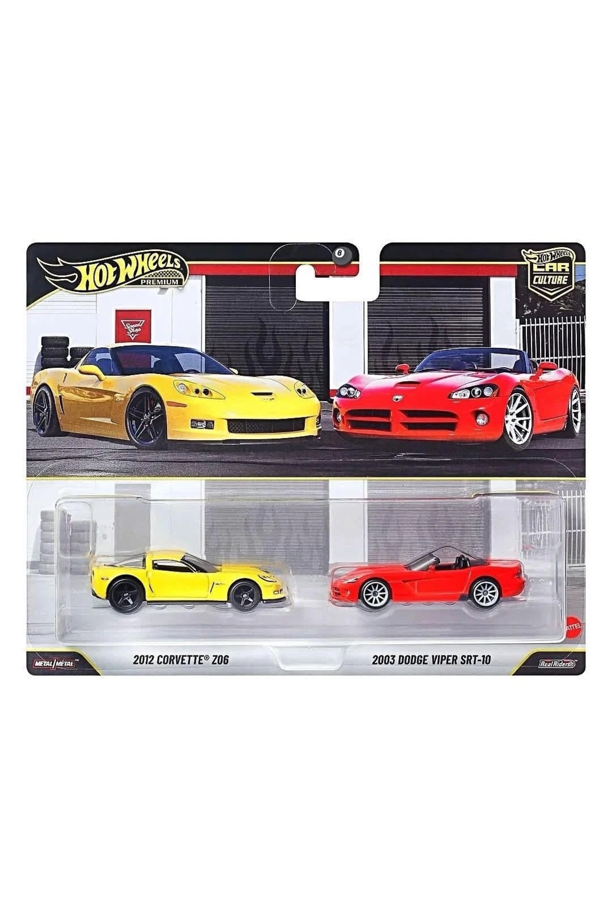 HOT WHEELS Premium Car Culture Chevrolet Corvette Z06 ve Dodge
