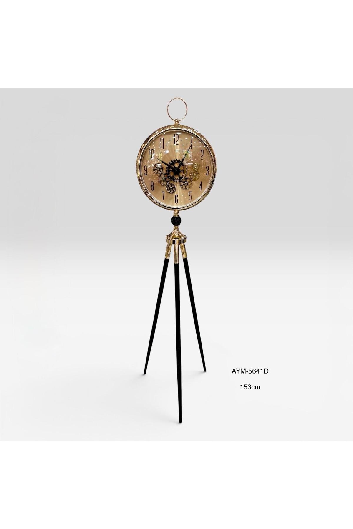 Hinora Metal Tripod 3 Ayaklı İçi Çarklı Gold Siyah Renkli Şık Lüks