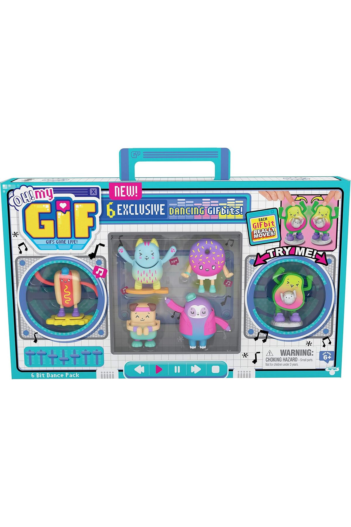 Generic Oonies OH! MY GIF Dance Pack - 6 Exclusive Real Life Dancing Animated GIFbits Moving Collectibles Toys & GIF