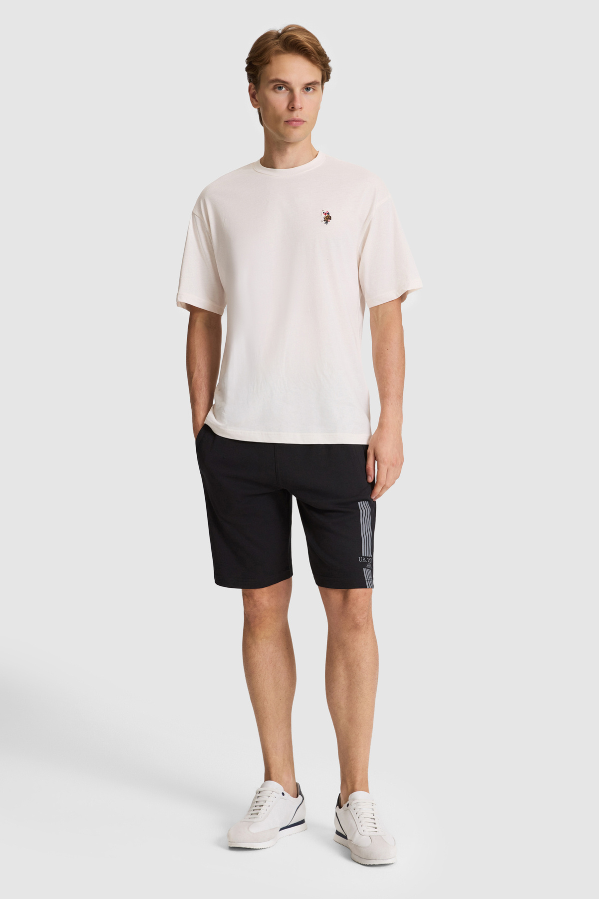 U.S. Polo Assn. Erkek Siyah Örme Şort 50327204-VR046