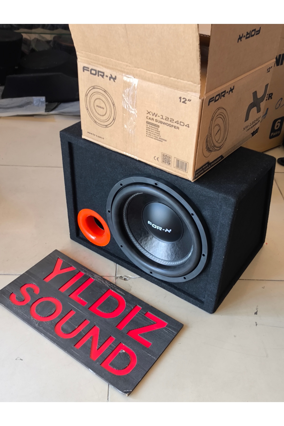 Genel Markalar For-XD4 Çift Bobin 30 cm Kutu Bass 800w 400rms