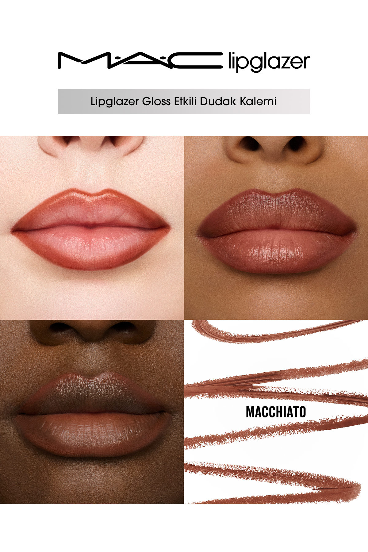 Lipglazer Gloss Etkili Dudak Kalemi - M·A·Chiato — قهوه‌ای 137547 — تصویر 3 از 7