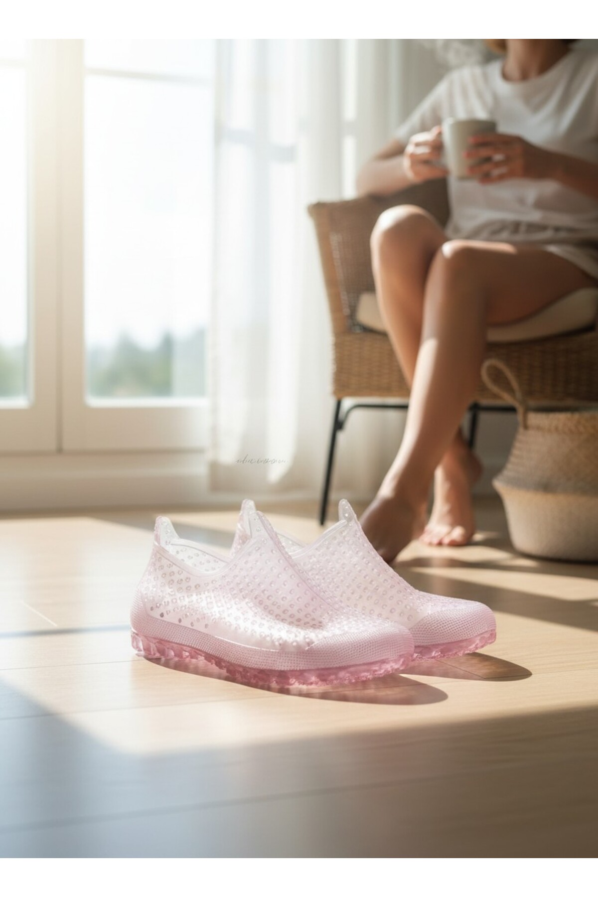 MUHDAMAD AQUA SHOES UNİSEX DENİZ AYAKKABISI TOZ PEMBE KAYDIRMAZ TABAN görsel 6