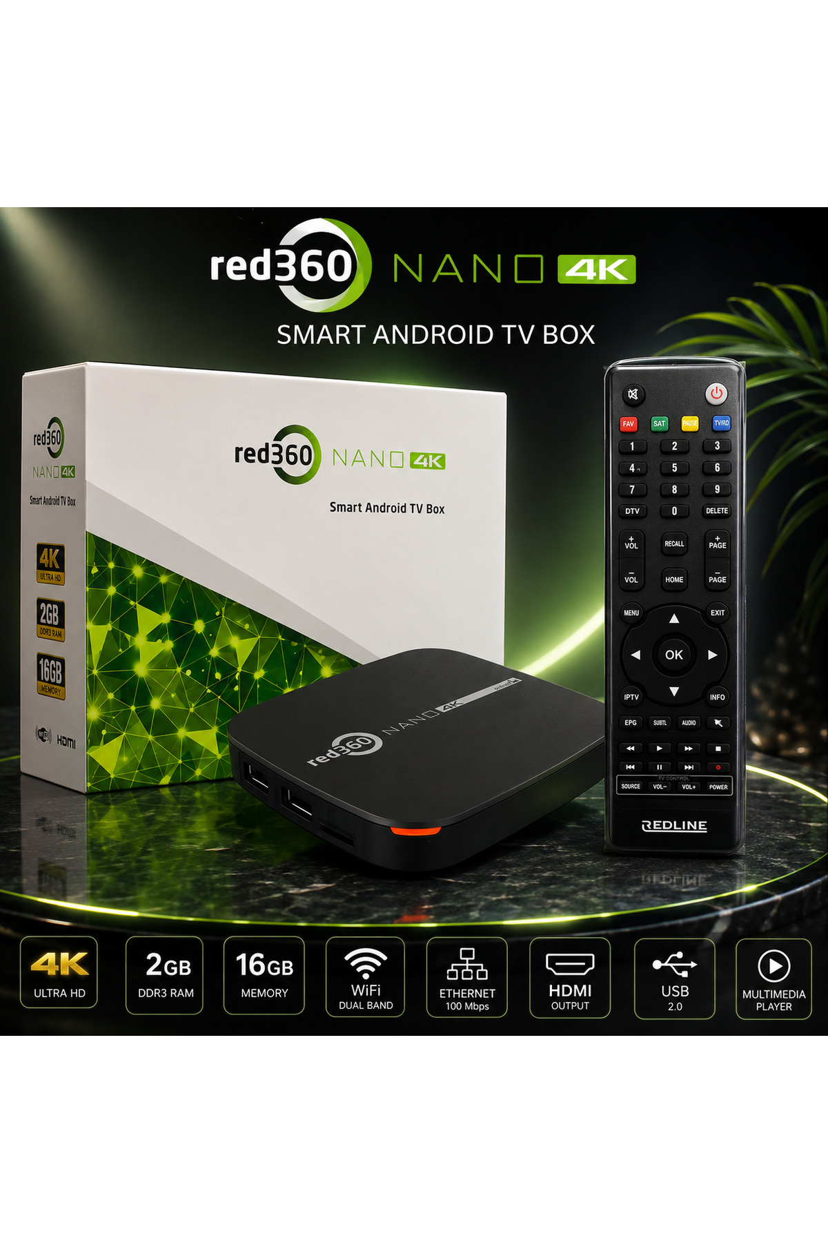 Redline Red 360 Nano 4K Android Tv Box Stick - Fiyatı, Yorumları