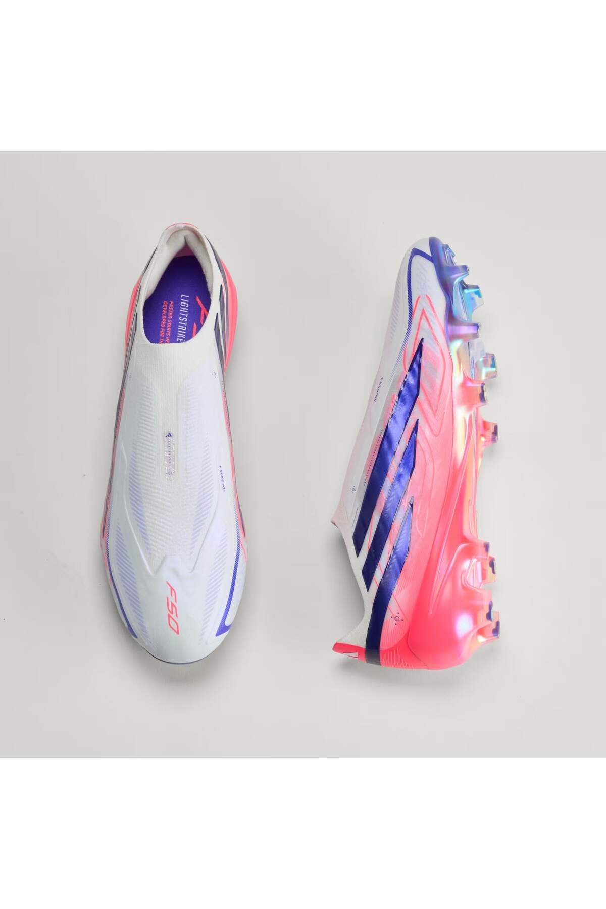 adidas F50 Hyperfast Elite Laceless FG Erkek Krampon görsel 2