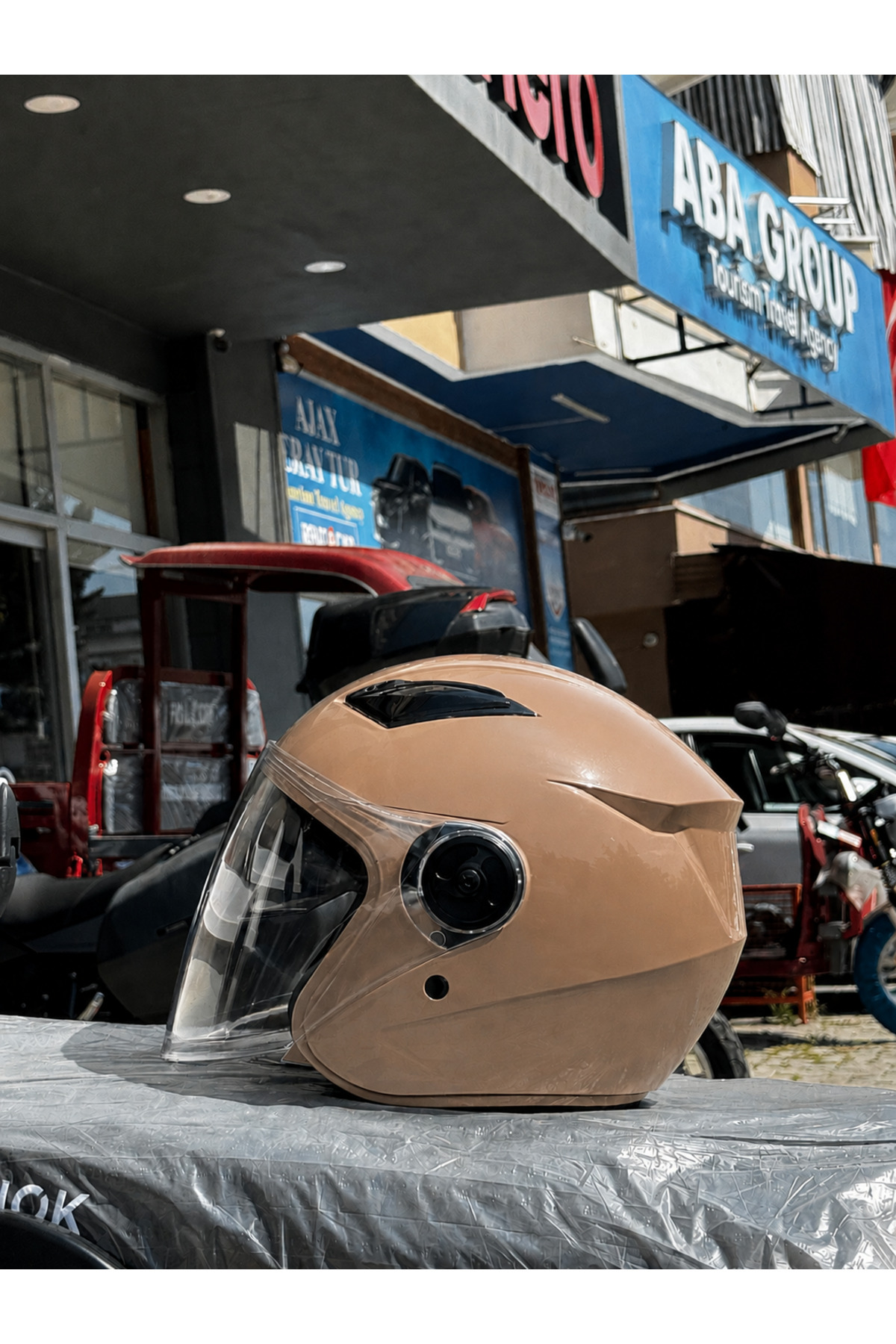 GÜNEŞ VİZÖRLÜ MOTOSİKLET KASKI - MEVZUATA UYGUN