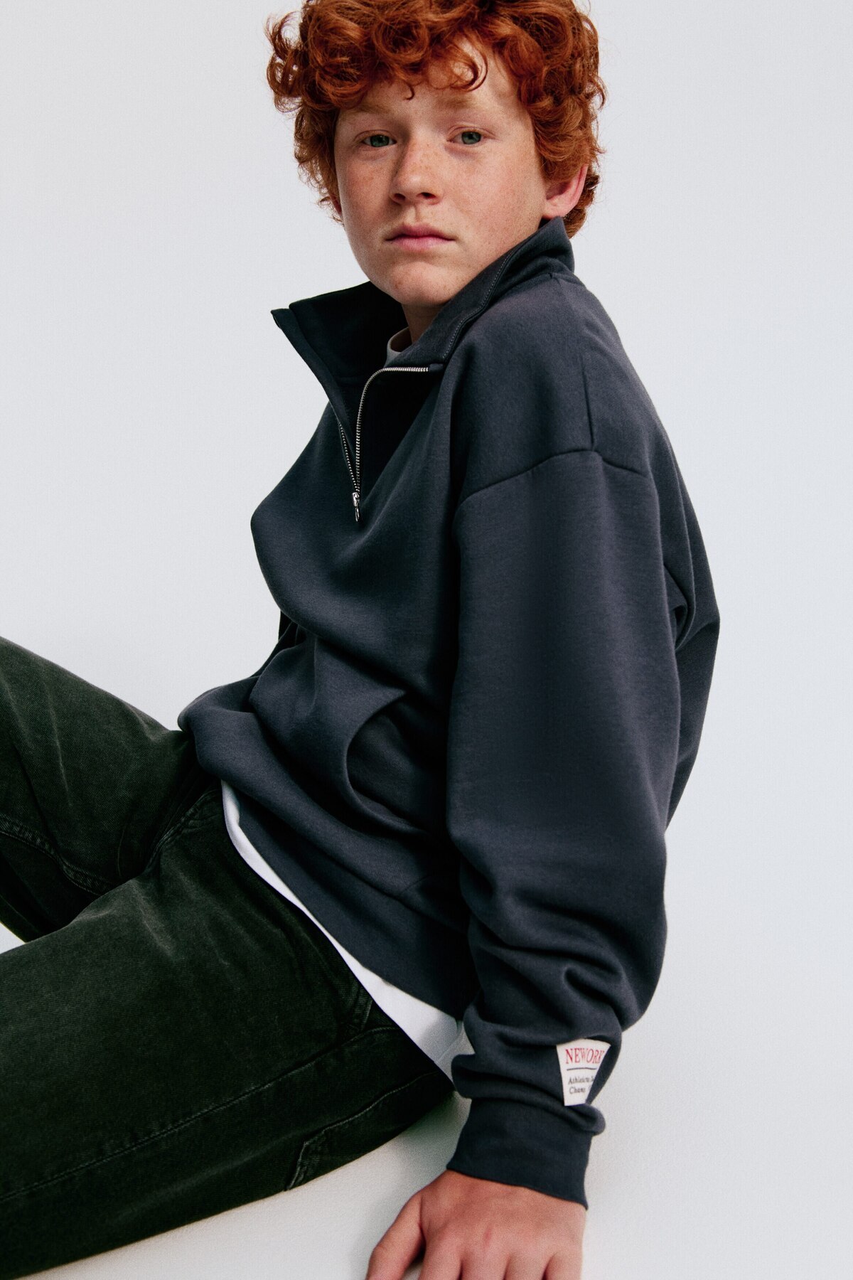 سویشرت نیم زیپ اچ اند ام سویشرت H&M
