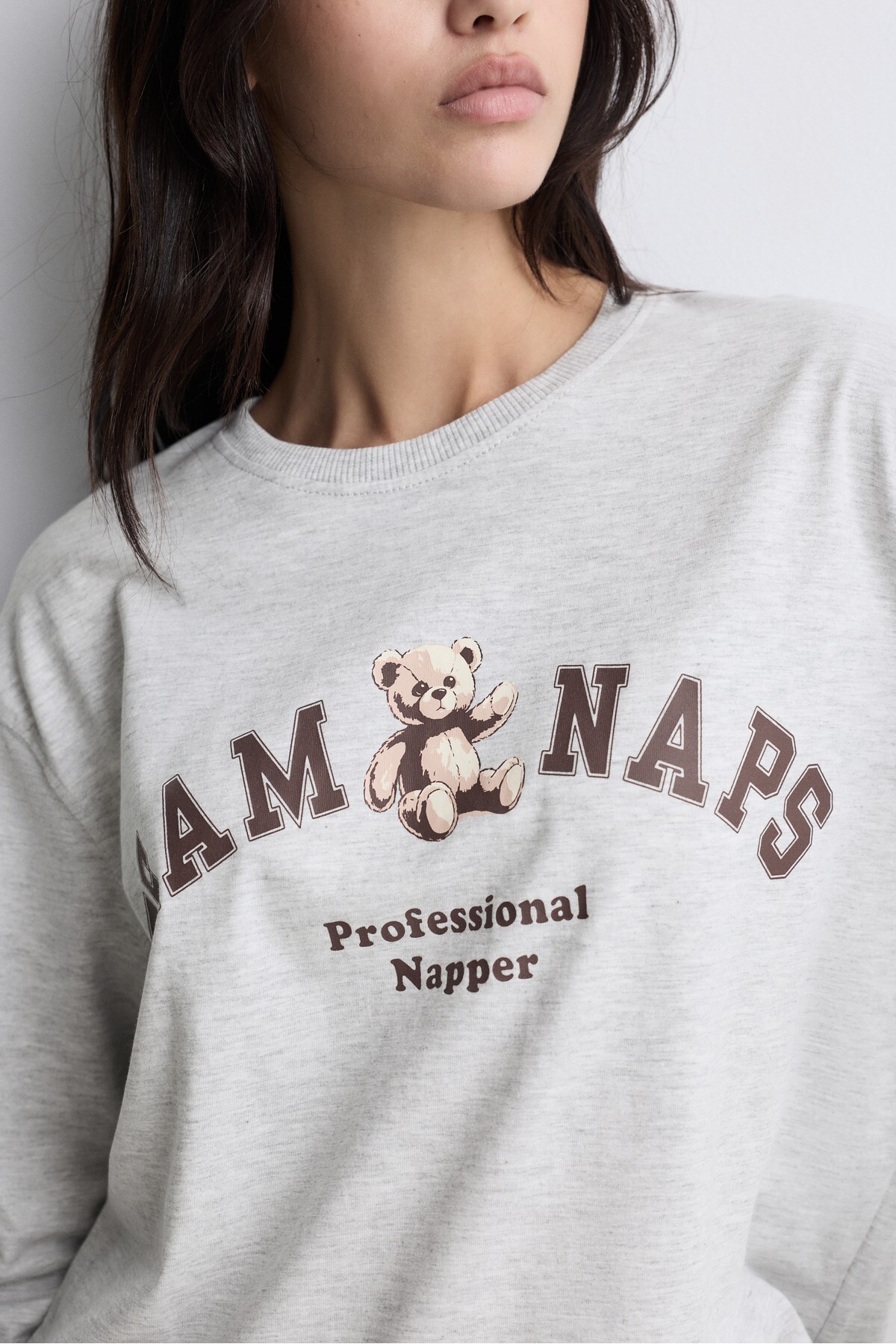 LEFTIES Baskılı uzun pijama takımı görsel 3