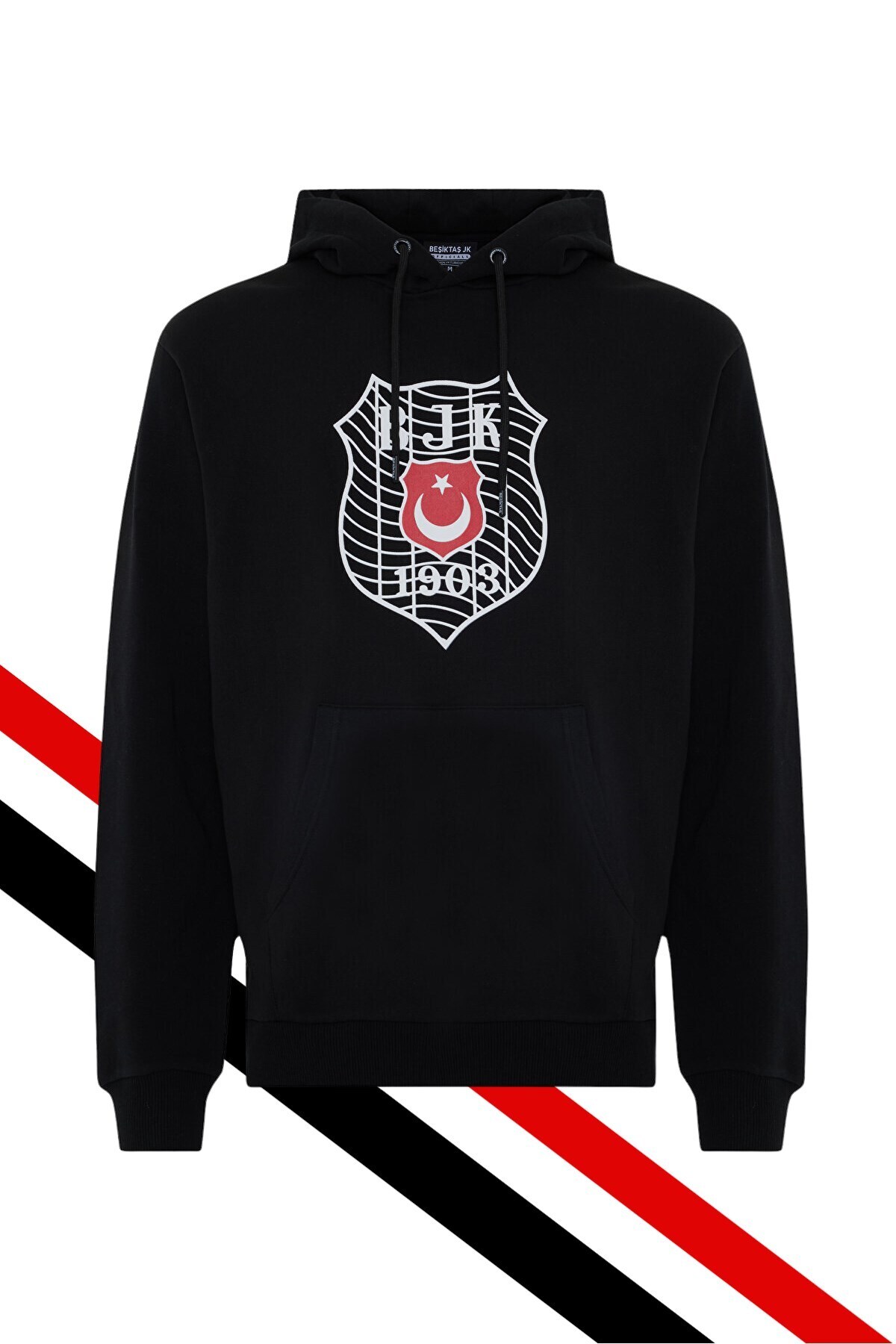 Beşiktaş ERKEK KAPÜŞONLU SWEATSHIRT LAZER KUTU HEDİYELİ görsel 3