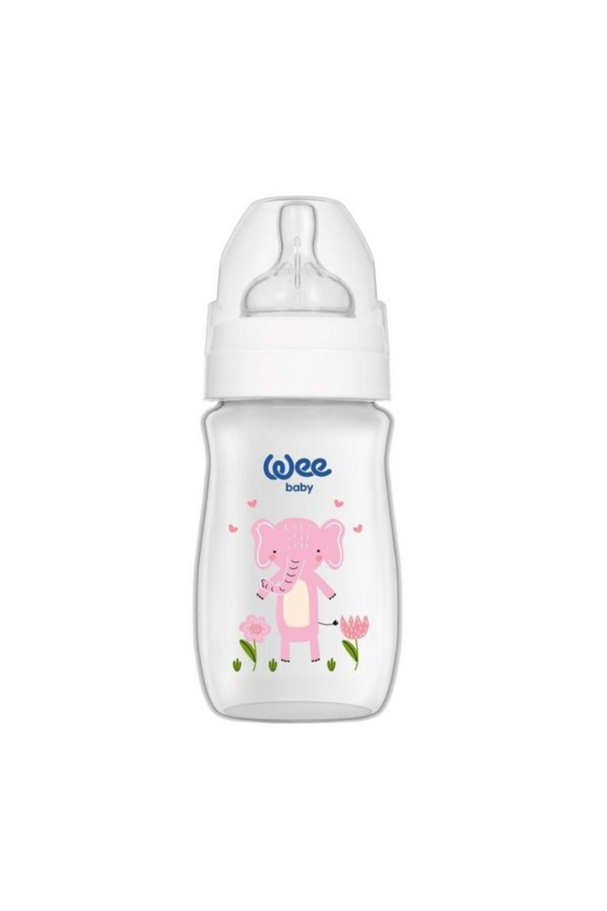 Wee Baby Wee 960 Safari PVC Biberon Geniş Ağızlı 0-6 Ay 250 ml