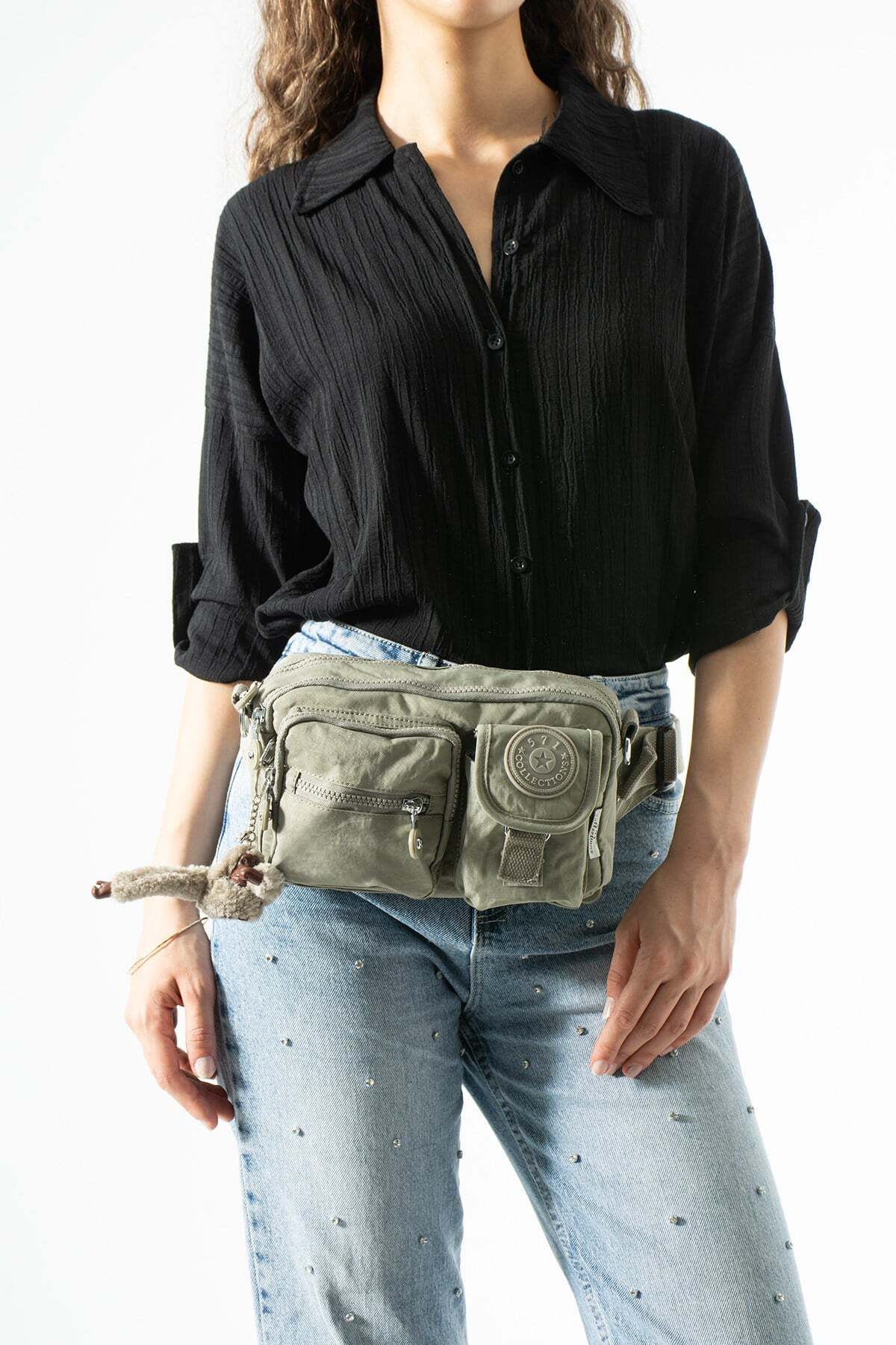NEMO BAGS Kadın Vizon Body Bag Bel Çantası, Askılı Omuz Çantası, Göğüs Çantası, 15x24cm görsel 3