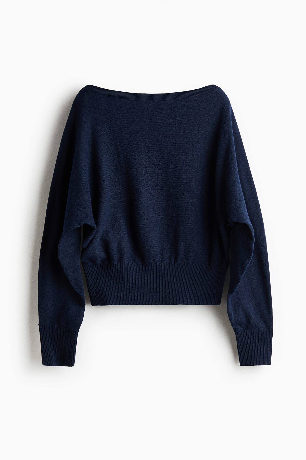 H&M Yarasa Kollu İnce Triko Kazak görsel 3