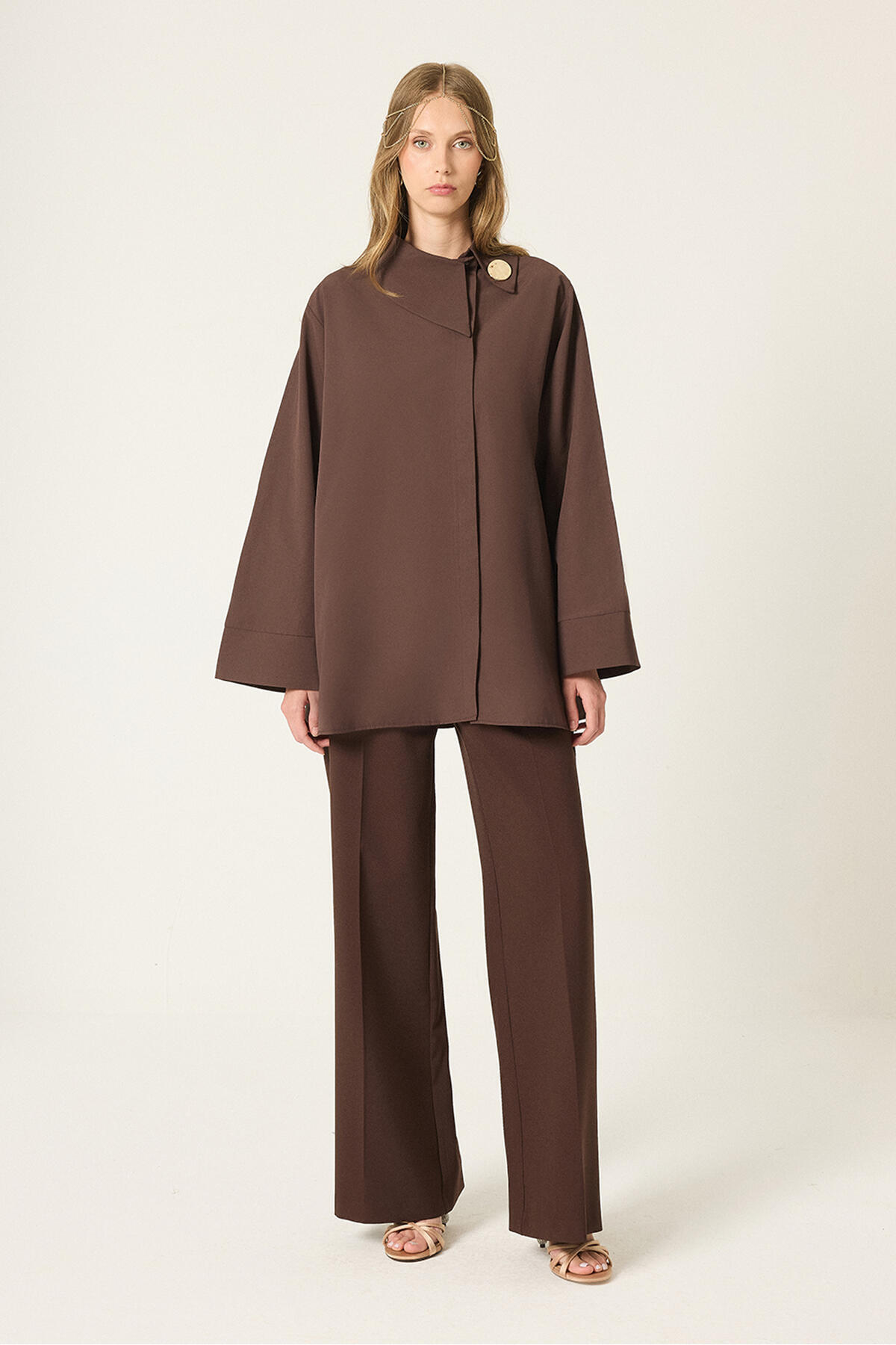 Touche Prive Asymmetric Poplin Shirt