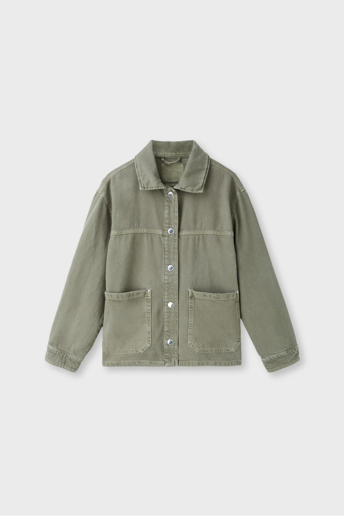 Stradivarius Yama cepli denim ceket görsel 6