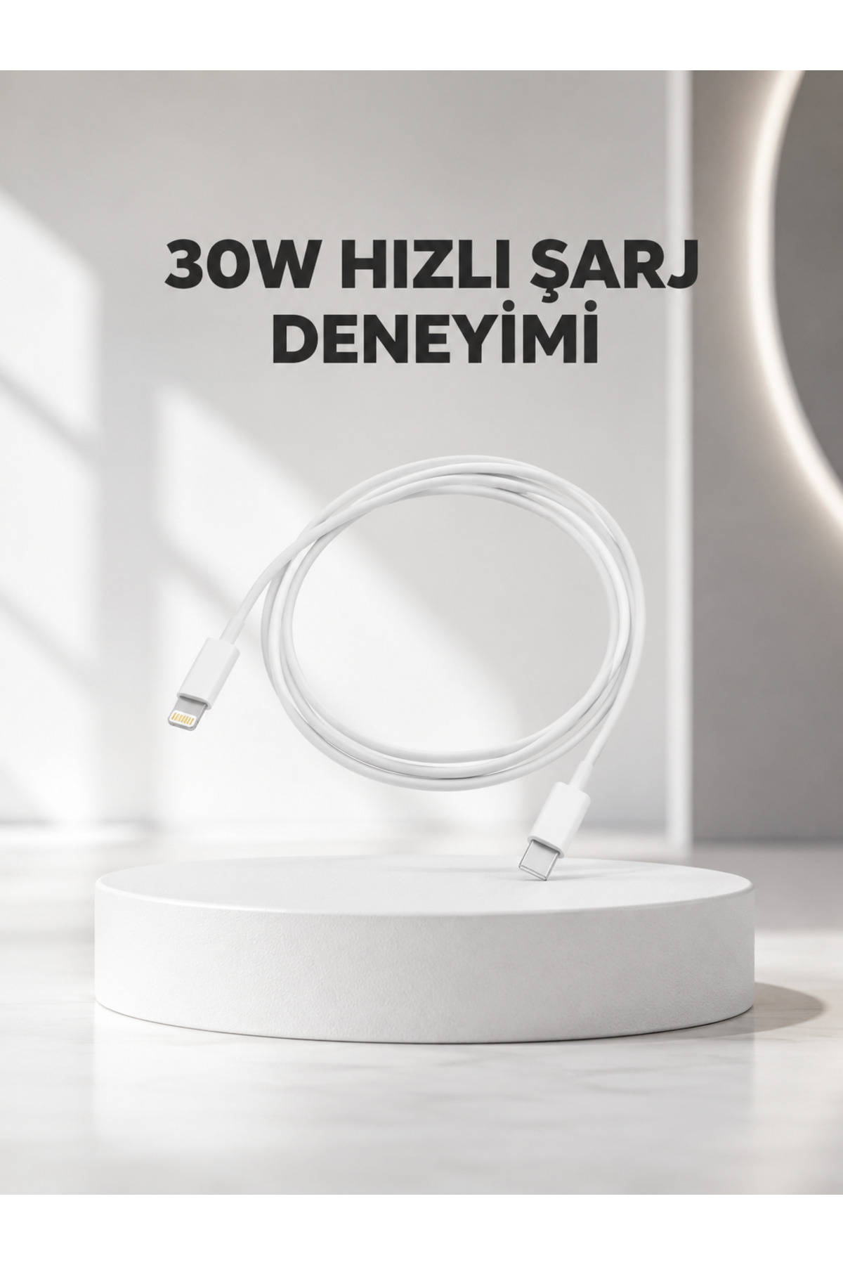 markentegra Yüksek Saflıkta Bakır Çekirdekli 30W Hızlı Şarj Kablosu