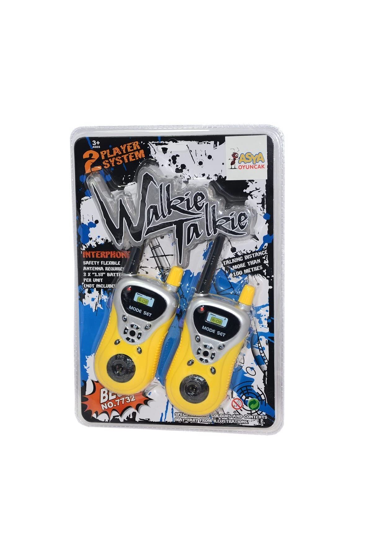 Asya Oyuncak Kartela Telsiz Walkie Talkie 7732