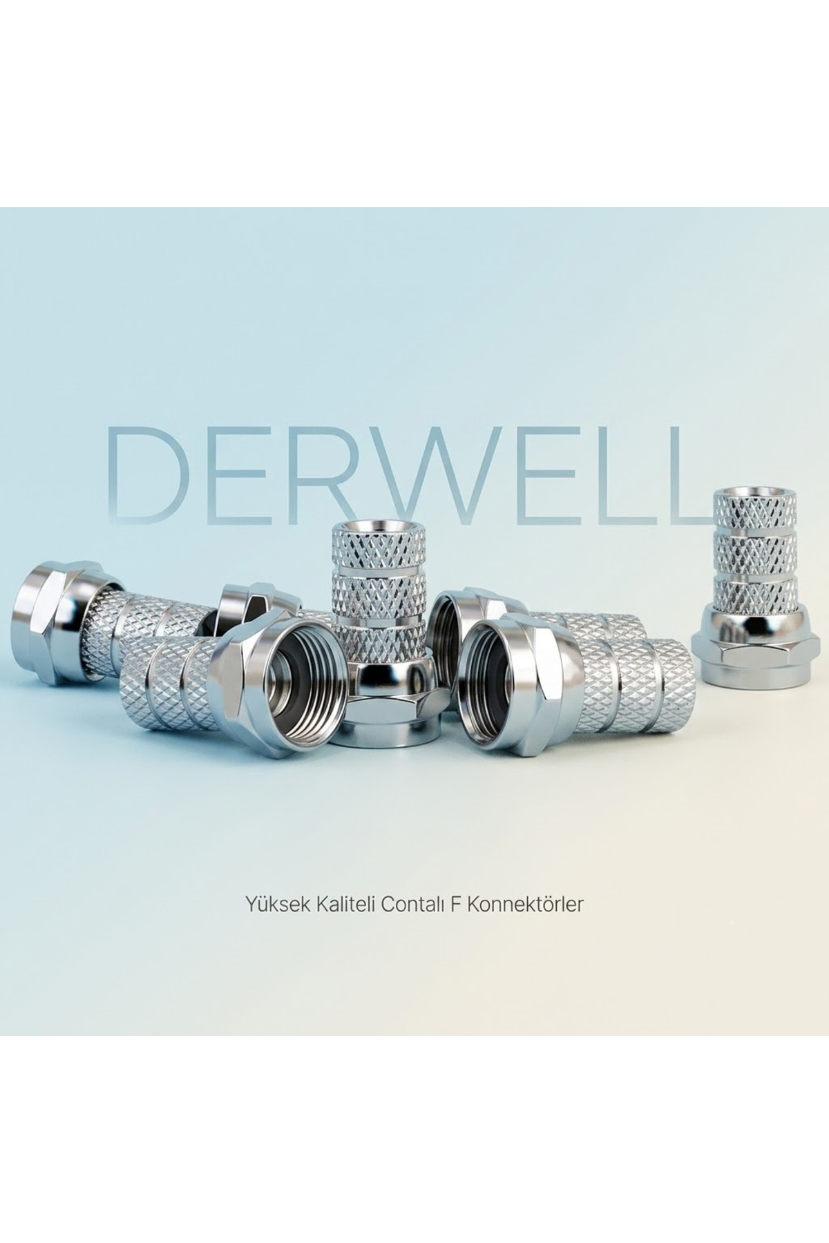 1 Adet Contalı F Konnektör RG6 U4 U6 Coaxial Uydu Kablosu Ucu Fişi Çanak Anten LNB Dağıtıcı Multiswitch Uyumlu Yüksek İletkenlik Paslanmaz Sinyal Güçlendirici Metal Jak TV Bağlantı Soket Aparatı