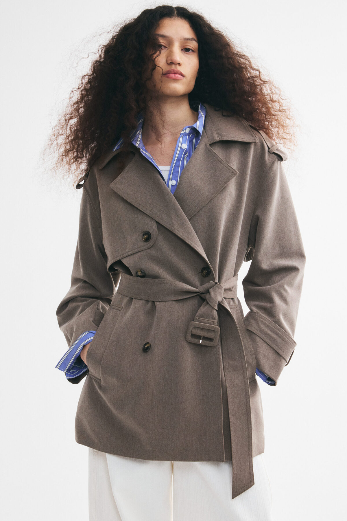 H&M Kısa Trençkot görsel 2