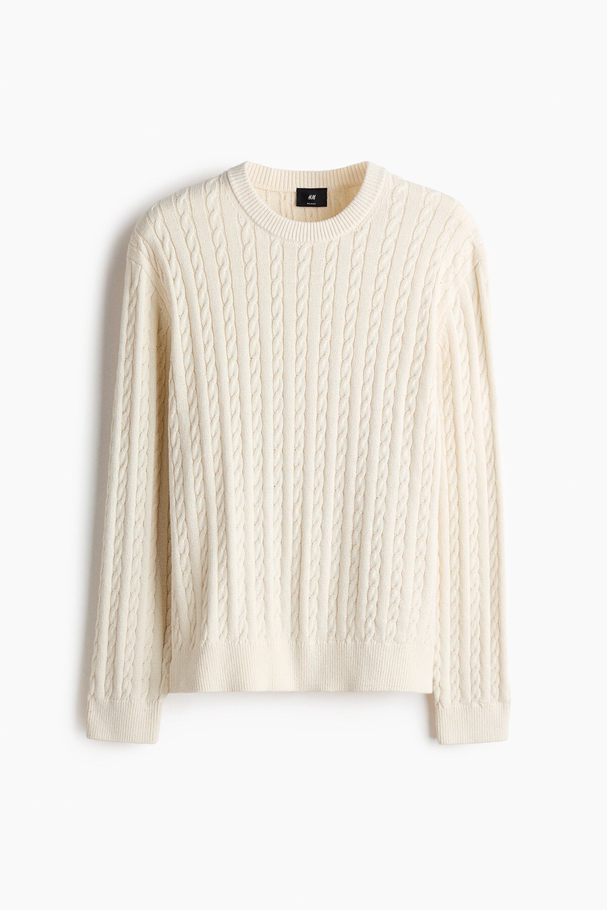 H&M Saç Örgüsü Kazak Regular Fit görsel 4