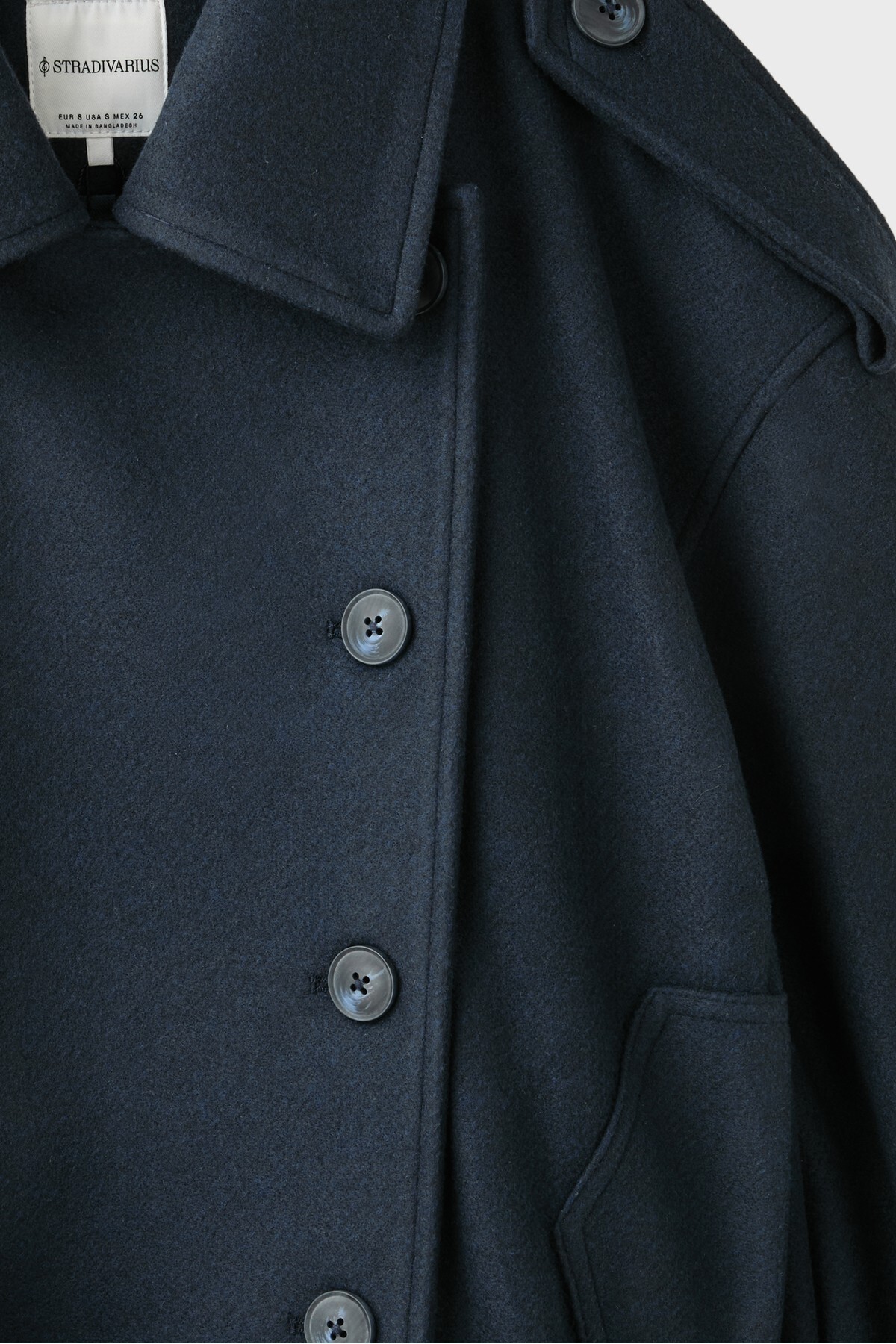 Stradivarius Yumuşak dokulu oversize trençkot görsel 8