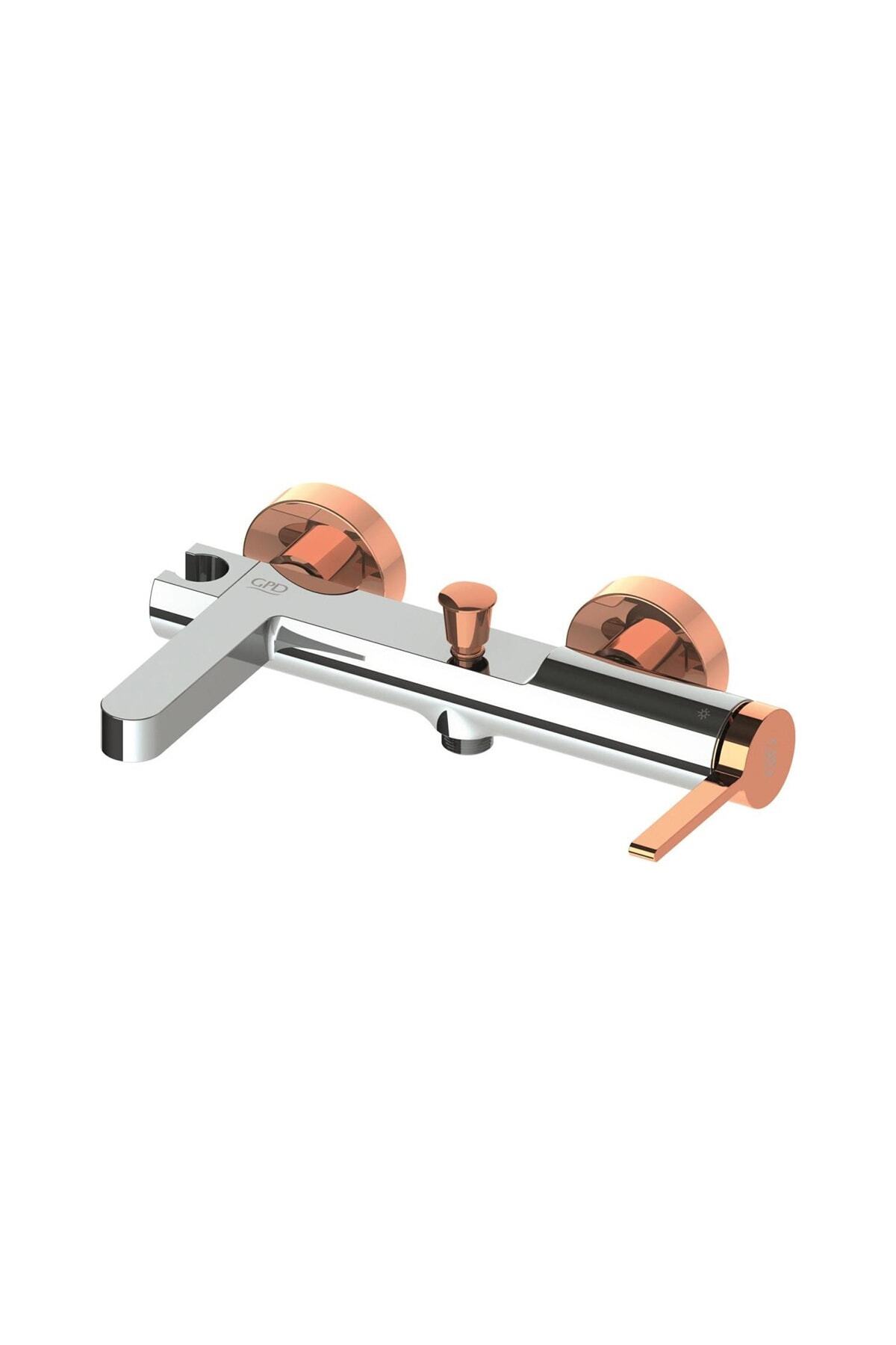 Gildo Mbb165-k-r Bath Mixer Chrome - Rose Gold