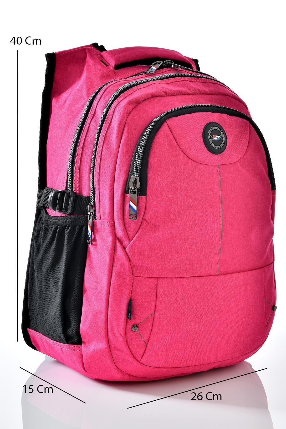Relaxion Pink Water Resistant Daily School Backpack with Padded