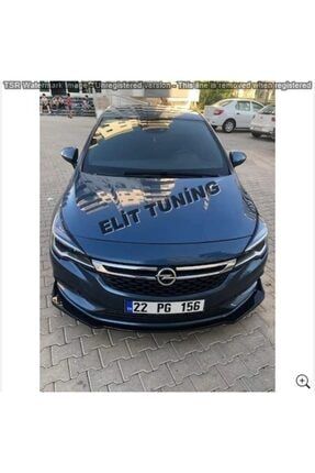 Opel Astra K Voltex Ön Lip Ön Ek 3 Parça Plastik Parlak Siyah REC2134527