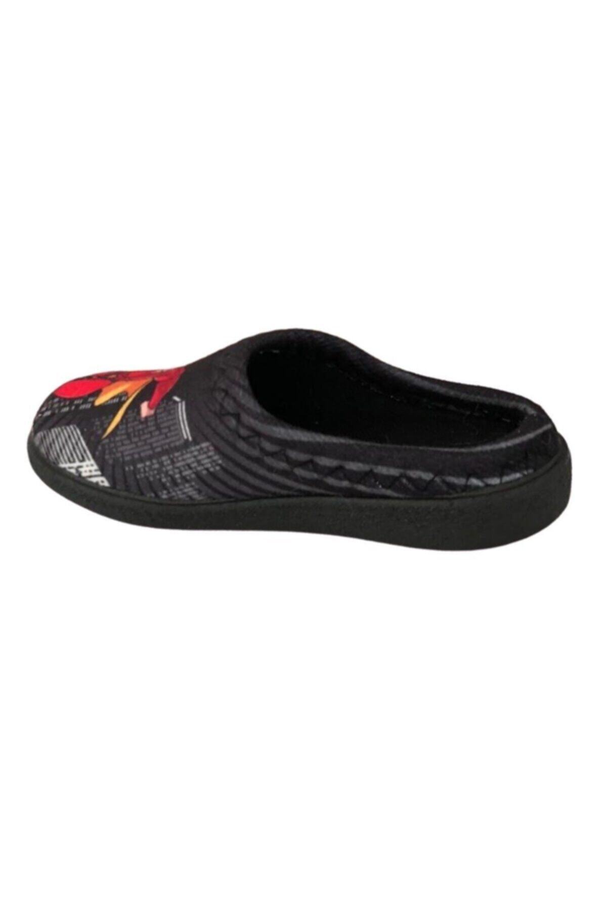 GEZER-Boy's Black Brave Man Indoor Slippers 3