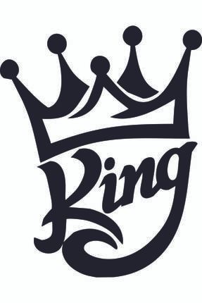 King Kral Araba Sticker, Oto Stickker K20