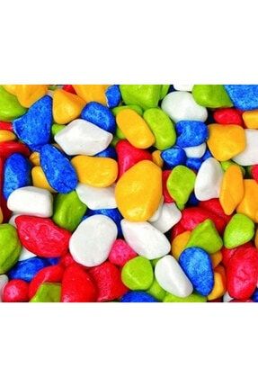 tropikal akvaryum fanus teraryum karisik renkli dekor taslari 8 10 mm 1 kg fiyati yorumlari trendyol