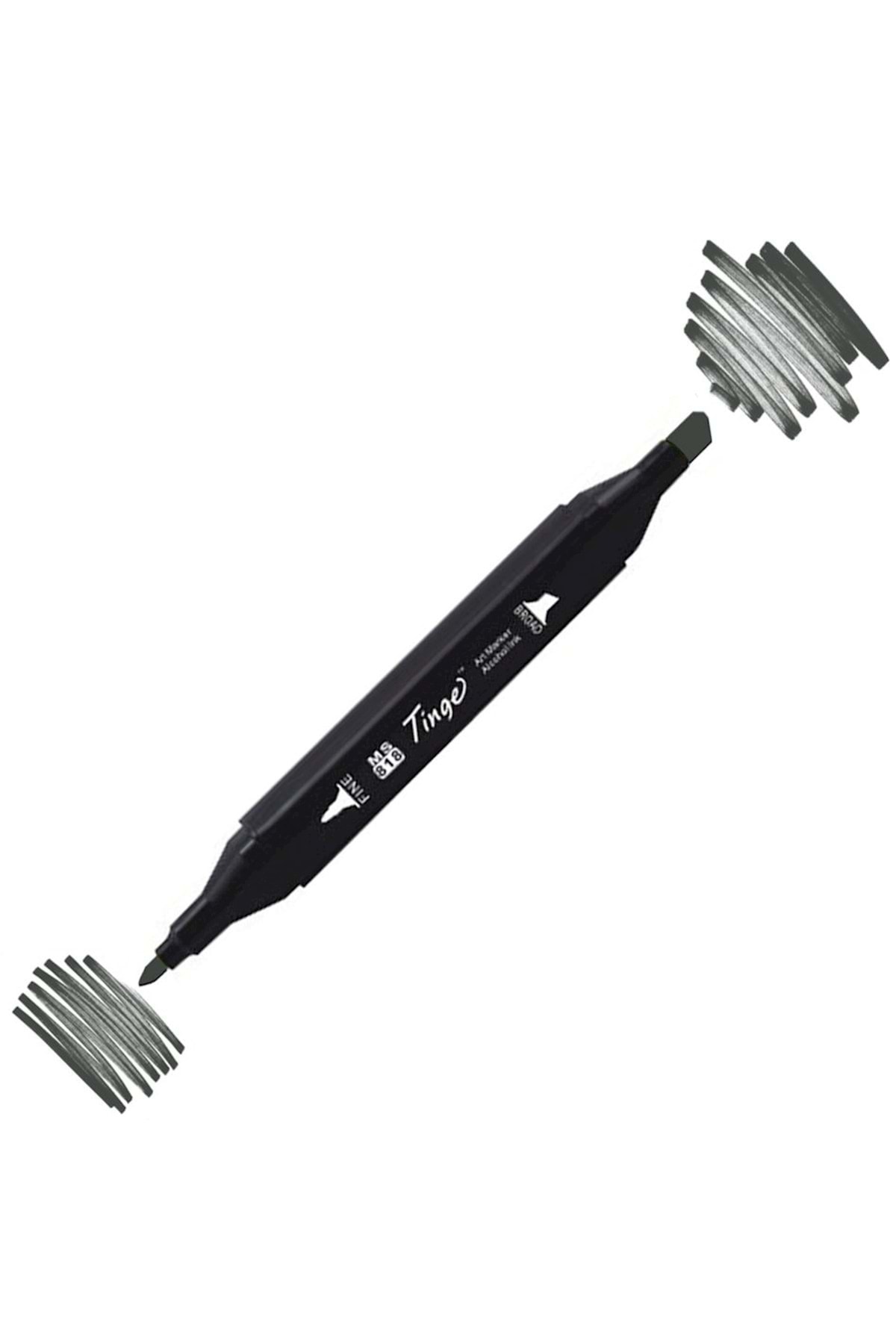 Twin Double Tip Marker Pen Gg9 Green Grey