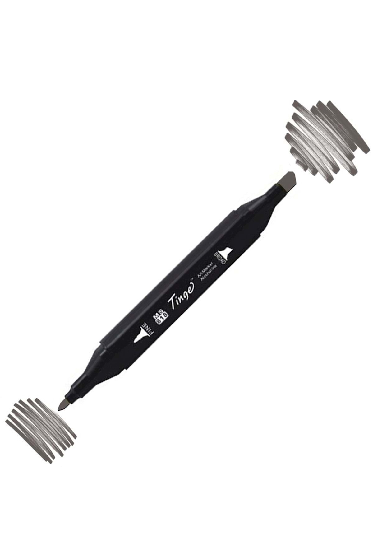 Twin Double Tip Marker Pen Wg8 Warm Grey