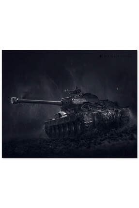 Ahşap Tablo World Of Tanks Black Edition (50x70 Cm Boyut) Yatay-12200 -50-70
